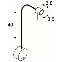 Wandleuchte DIO FLEX PLATE QPAR51 WL, GU10 max. 50W, Wei�