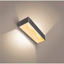 SLV LED Wandleuchte LOGS IN L, Up/Down, indirekt, CRi >90, TRIAC dimmbar, 18W 3000K 1600lm, alu / wei�