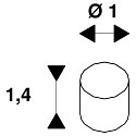 SLV Spacer set for Outdoor wall luminaires, IP20, anthracite