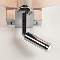 SLV LED Wandleuchte KENKUA SPOT LED, E27, 40W, 25�, 3000K, 200lm, chrom, Glas milchig