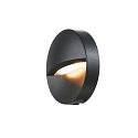 Outdoor luminaire DOWNUNDER OUT ROUND WL LED Wall recessed luminaire, 4,5W, 3000/4000K, 140lm, IP65, anthracite