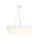 SLV LED Decken-/Pendelleuchte MEDO 60 SQUARE DALI, 39W 3000K 3300lm 105�, Wei�