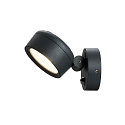 SLV LED Outdoor spot ESKINA SPOT SENSOR LED Wall-/Ceiling luminaire, 14,5W, 95�, 3000/4000K, 1000lm, IP54, dimmable, anthracite
