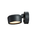 SLV LED Outdoor spot ESKINA SPOT SENSOR LED Wall-/Ceiling luminaire, 14,5W, 95�, 3000/4000K, 1000lm, IP54, dimmable, anthracite