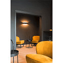 SLV LED Wandleuchte LOGS IN L DTW, Up/Down, indirekt, CRi >90, Dim-To-Warm, 21W 2000-3000K 1110lm, schwarz / gold
