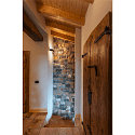 SLV LED Wandleuchte LOGS IN L DTW, Up/Down, indirekt, CRi >90, Dim-To-Warm, 21W 2000-3000K 1110lm, schwarz / gold
