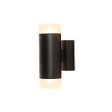 Wandleuchte ASTINA UP/DOWN, Zylindrisch, 2x GU10 QPAR51, schwarz