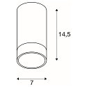 SLV Aufbau-Downlight ASTINA, Zylindrisch, GU10 QPAR51, wei�
