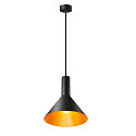 SLV Pendelleuchte PHELIA 275, E27, schwarz/gold