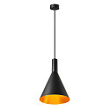SLV Pendelleuchte PHELIA 280, E27, schwarz/gold