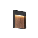 SLV LED Outdoor wall luminaire FLATT LED, 14W, 3000/4000K, IP65, 500lm, anthracite/brown