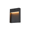 LED Au�enwandleuchte FLATT SENSOR, IP54 IK03, eckig, mit Sensoren, 13W 3000/4000K (CCT Switch), anthrazit matt