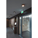 SLV LED Deckenleuchte FERA 25 CL DALI LED Downlight, 19,5W, 90�, 3000/4000K, 1650lm, Glas matt, schwarz