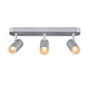 LED Wand- und Deckenstrahler NOBLO� III, 3-flammig, 24W 2700K 1800lm 36�, CRi>80, verstellbar, dimmbar, silbergrau