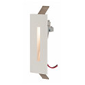 SLV LED Wall recessed luminaire NOTAPO, 3000K, 6lm, white, 10.5cm