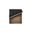 SLV LED Au�enwandleuchte ABRIDOR, IP55 IK03, 12W 3000/4000K (CCT Switch) 980lm, schwenkbar, Anthrazit