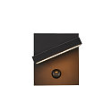 SLV LED Au�enwandleuchte ABRIDOR SENSOR, IP54 IK03, 12W 3000/4000K (CCT Switch) 980lm, schwenkbar, Anthrazit
