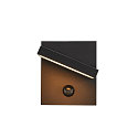 SLV LED Au�enwandleuchte ABRIDOR SENSOR, IP54 IK03, 12W 3000/4000K (CCT Switch) 980lm, schwenkbar, Anthrazit