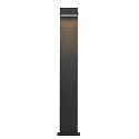 SLV LED Outdoor luminaire ABRIDOR POLE LED Floor lamp, 14W, 3000/4000K, 750lm, IP55, anthracite, 100cm