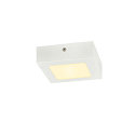 SLV LED Wand-/Deckenleuchte SENSER 12 CW, eckig, IP20, wei�, 8.2W 3000K