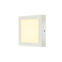 LED Wand-/Deckenleuchte SENSER 18 CW, eckig, 880lm, IP20, wei�, 12W 3000K