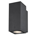 SLV Premium-LED Outdoor Wandleuchte ENOLA SQUARE SINGLE CCT, IP65 IK02, Gr��e S, 6W 3000/4000K 390/450lm 30�, CRi>90, Anthrazit
