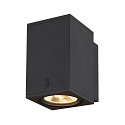 SLV Premium-LED Outdoor Wandleuchte ENOLA SQUARE SINGLE CCT, IP65 IK02, Gr��e M, 10W 3000/4000K 720/820lm 38�, CRi>90, Anthrazit