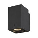 SLV Premium-LED Outdoor Wandleuchte ENOLA SQUARE SINGLE CCT, IP65 IK02, Gr��e M, 10W 3000/4000K 720/820lm 38�, CRi>90, Anthrazit