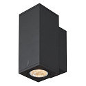 SLV Premium-LED Outdoor Wall luminaire ENOLA SQUARE UP/DOWN CCT, IP65 IK02, S-size, 7W 3000 / 4000K 570 / 640lm 30�, CRi>90