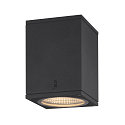 Premium-LED Outdoor Deckenleuchte ENOLA SQUARE CCT, IP65 IK02, Gr��e S, 9W 3000/4000K 510/580lm 38�, CRi>90, Anthrazit