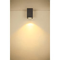 Premium-LED Outdoor Deckenleuchte ENOLA SQUARE CCT, IP65 IK02, Gr��e S, 9W 3000/4000K 510/580lm 38�, CRi>90, Anthrazit