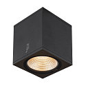 SLV Premium-LED Outdoor Deckenleuchte ENOLA SQUARE CCT, IP65 IK02, Gr��e M, 10W 3000/4000K 700/800lm 38�, CRi>90, Anthrazit