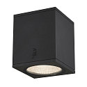 SLV Premium-LED Outdoor Deckenleuchte ENOLA SQUARE CCT, IP65 IK02, Gr��e M, 10W 3000/4000K 700/800lm 38�, CRi>90, Anthrazit