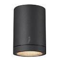 Premium-LED Outdoor Deckenleuchte ENOLA ROUND CCT, IP65 IK02, Gr��e S, 9W 3000/4000K 510/580lm 38, CRi>90, Anthrazit