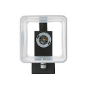 Wandleuchte QUADRASS SPOT Indoor, E27, mit LED Spot 2W, 3000K, 200lm, schwarz