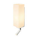 SLV Wandleuchte QUADRASS SPOT Indoor, E27, mit LED Spot 2W, 3000K, 200lm, wei�