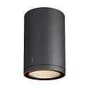 Premium-LED Outdoor Ceiling luminaire ENOLA ROUND CCT, IP65 IK02, L-size, 35W 3000 / 4000K 2500 / 2800lm 38, CRi>90, anthracite
