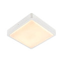 Outdoor LED Wand-/Deckenleuchte AINOS SQUARE, IP65, 30 x 30cm, 17W 3000/4000K (CCT Switch) 1300lm, wei� / opal