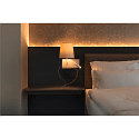 LED Wandleuchte SOMNILA FLEX Indoor, E27, mit LED Spot 65lm, 3000K, wei�, inkl. USB Anschluss, Spot links