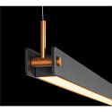 LED Pendelleuchte NOYA PD PHASE, CCT switch, 2700/3000K, 1861/2025lm, IP20, schwarz