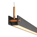 LED Pendelleuchte NOYA PD PHASE, CCT switch, 2700/3000K, 1861/2025lm, IP20, schwarz