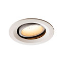 LED Deckeneinbauleuchte NUMINOS DL M, 3000K, IP20, dreh-/schwenkbar, 20�, 1600lm, UGR 20, Wei� / Wei�