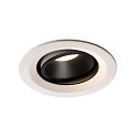 LED Deckeneinbauleuchte NUMINOS DL M, 4000K, IP20, dreh-/schwenkbar, 20�, 1600lm, UGR 19, Wei� / Schwarz