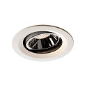 LED Deckeneinbauleuchte NUMINOS DL M, 4000K, IP20, dreh-/schwenkbar, 20�, 1660lm, UGR 17, Wei� / Chrom