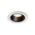 LED Deckeneinbauleuchte NUMINOS DL S, 2700K, IP20, 20�, 670lm, UGR 18, Wei� / Schwarz