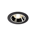 LED Deckeneinbauleuchte NUMINOS DL S, 4000K, IP20, 55�, 750lm, UGR 19, Schwarz / Chrom
