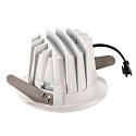 SLV LED Ceiling recessed luminaire NUMINOS DL M, 2700K, IP20, 20�, 1460lm, UGR 19, white/black