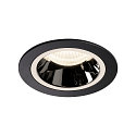 LED Deckeneinbauleuchte NUMINOS DL M, 4000K, IP20, 55�, 1660lm, UGR 19, Schwarz / Chrom