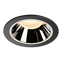 LED Deckeneinbauleuchte NUMINOS DL XL, 3000K, IP20, 20�, 3500lm, UGR 17, Schwarz / Chrom