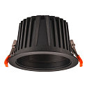 SLV LED Deckeneinbauleuchte NUMINOS DL XL, 3000K, IP20, 40�, 3300lm, UGR 21, Schwarz / Schwarz